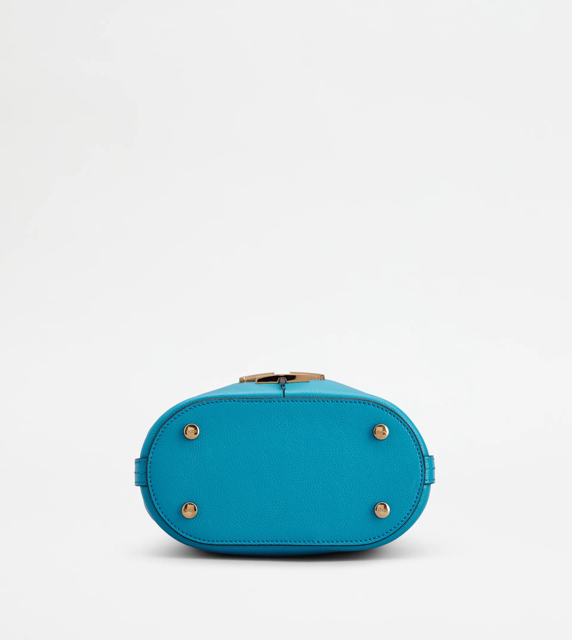 TIMELESS BUCKET BAG IN LEATHER MICRO - LIGHT BLUE - 4