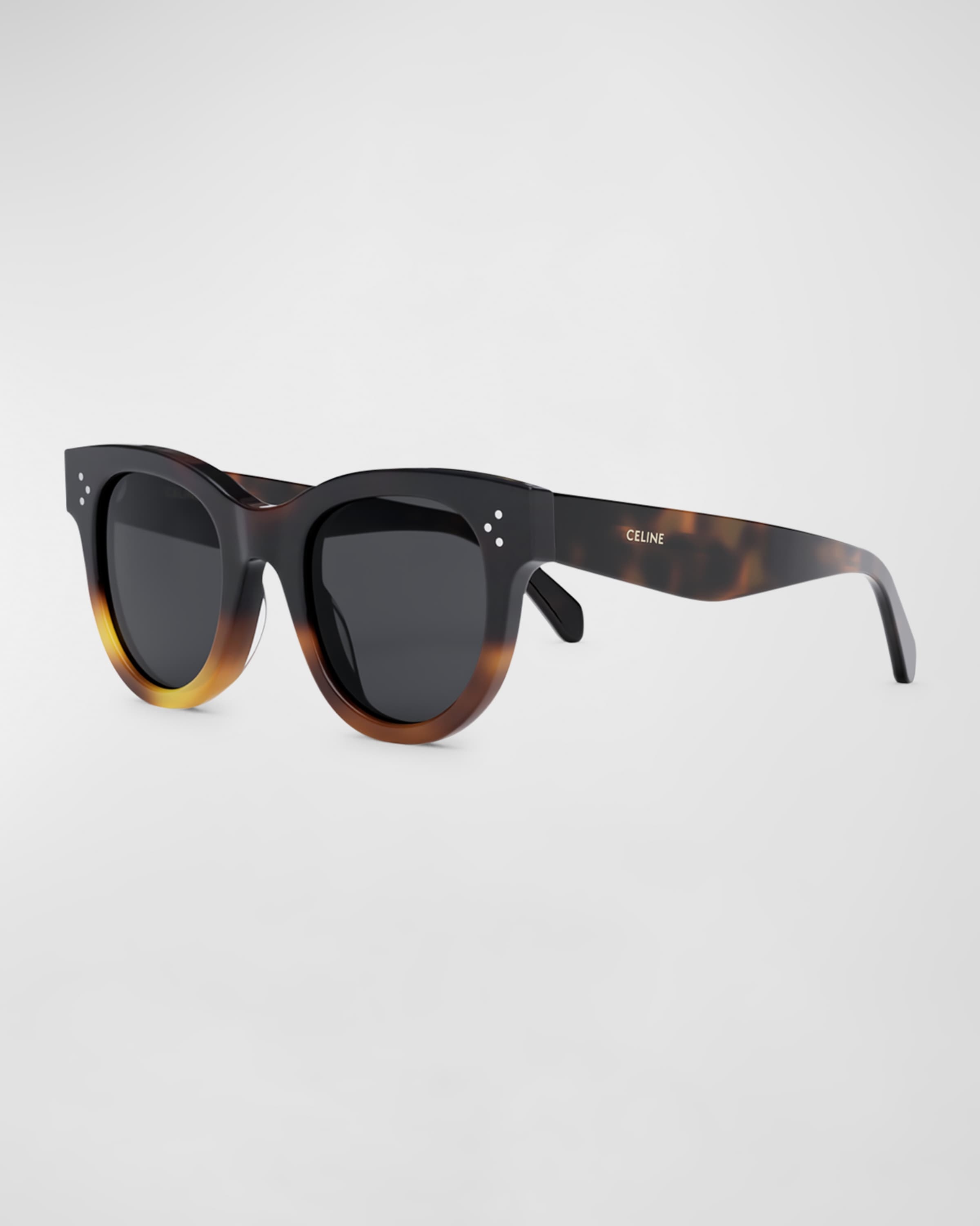 Tortoiseshell Acetate Cat-Eye Sunglasses - 1