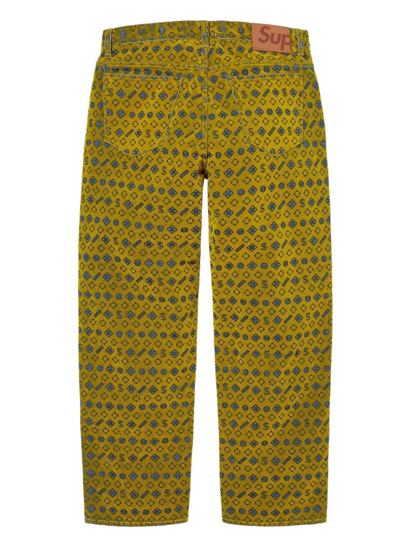 Supreme flocked jeans outlook