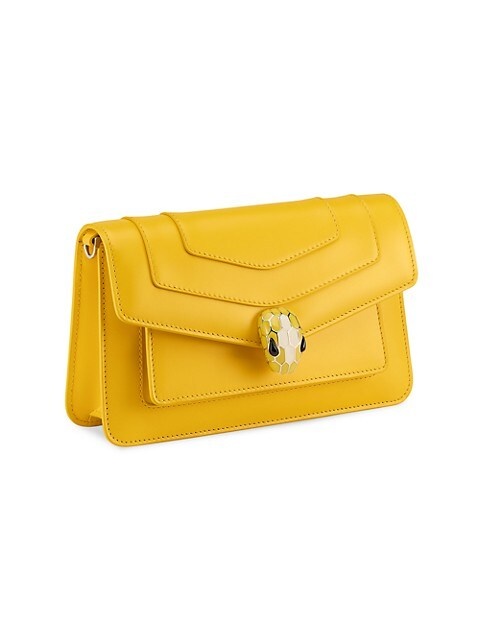 Serpenti Forever E/W Leather Clutch - 2