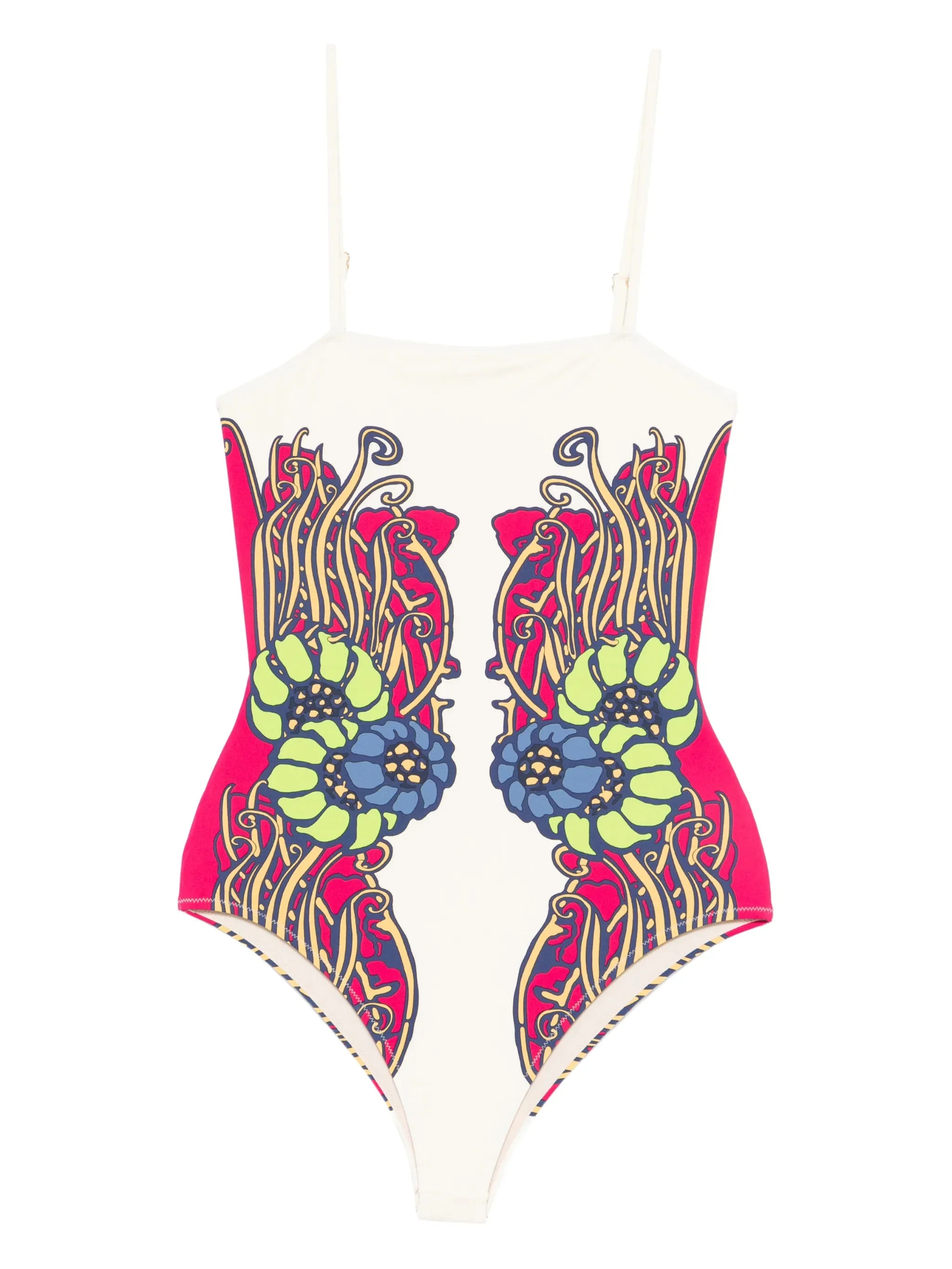La Doublej Floral Print Swimsuit - 1