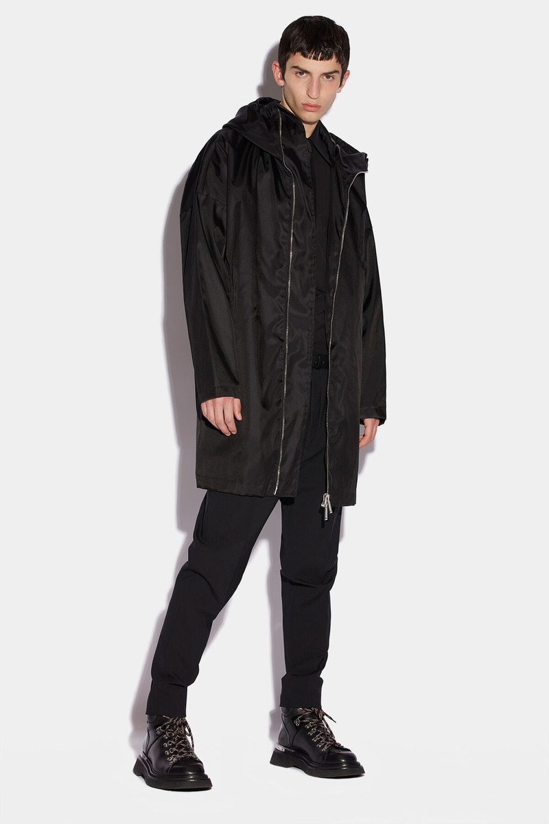 DSQUARED2 IBRA BLACK ON BLACK WINDBREAKER outlook