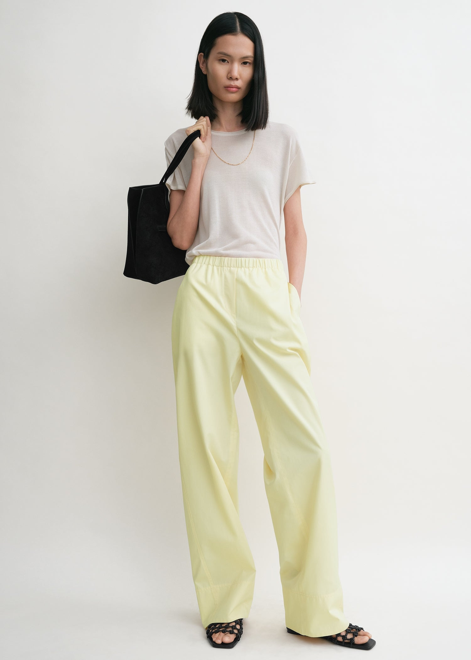 Twisted seam boxer trousers straw - 2