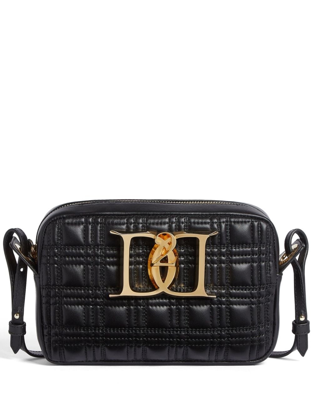 quilted leather crossbody bag - 1