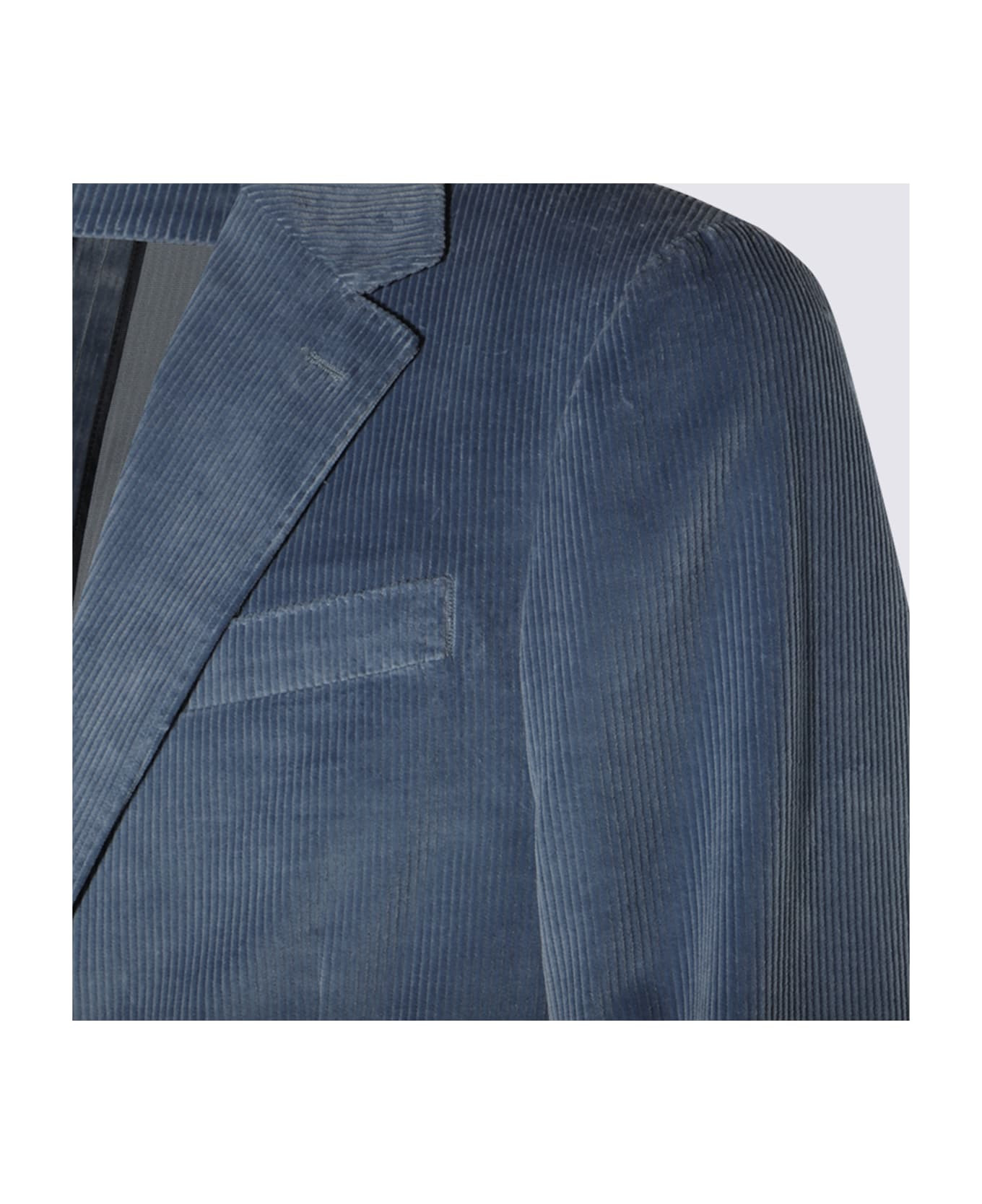 Blue Cotton Suit - 5