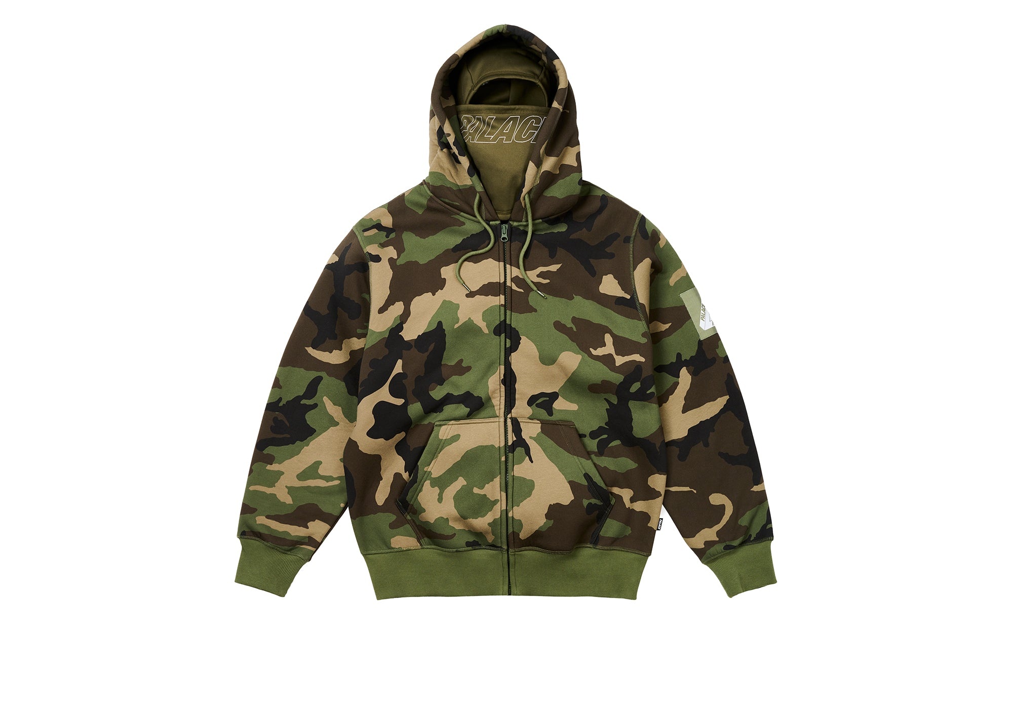 Palace camo hoodie discount
