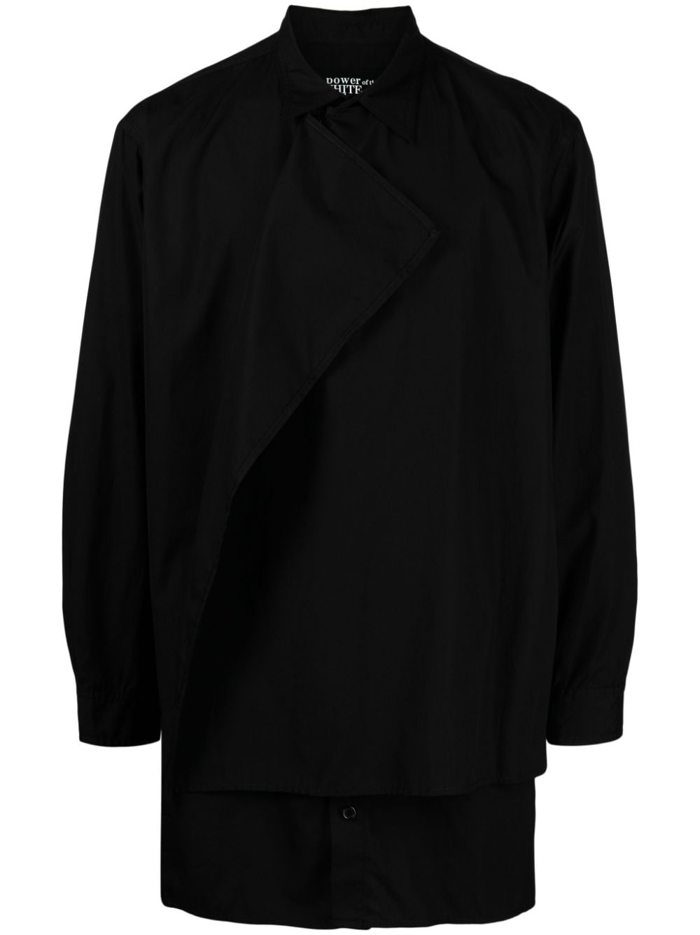 classic-collar layered shirt - 1