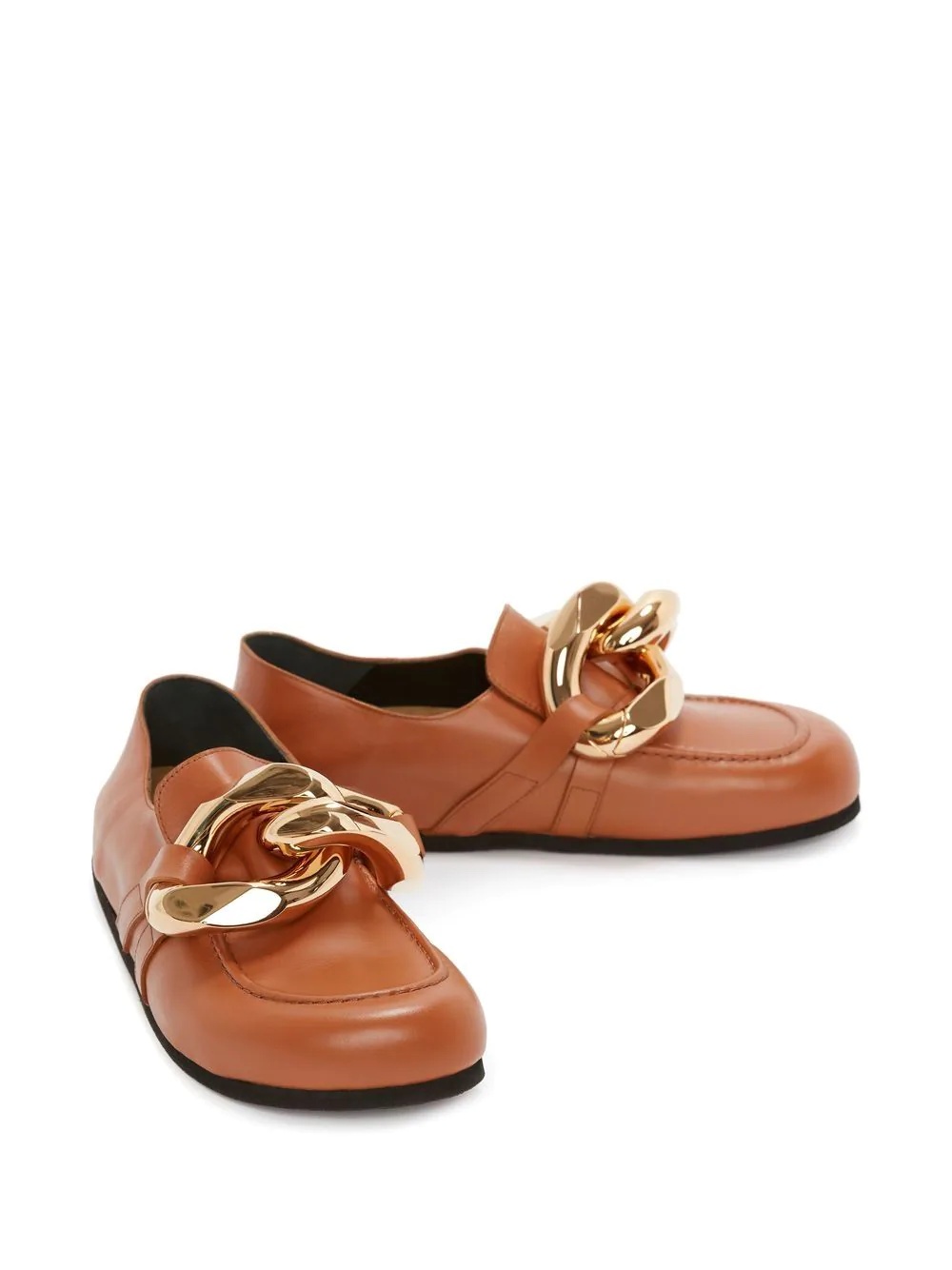 Chain leather loafers - 2