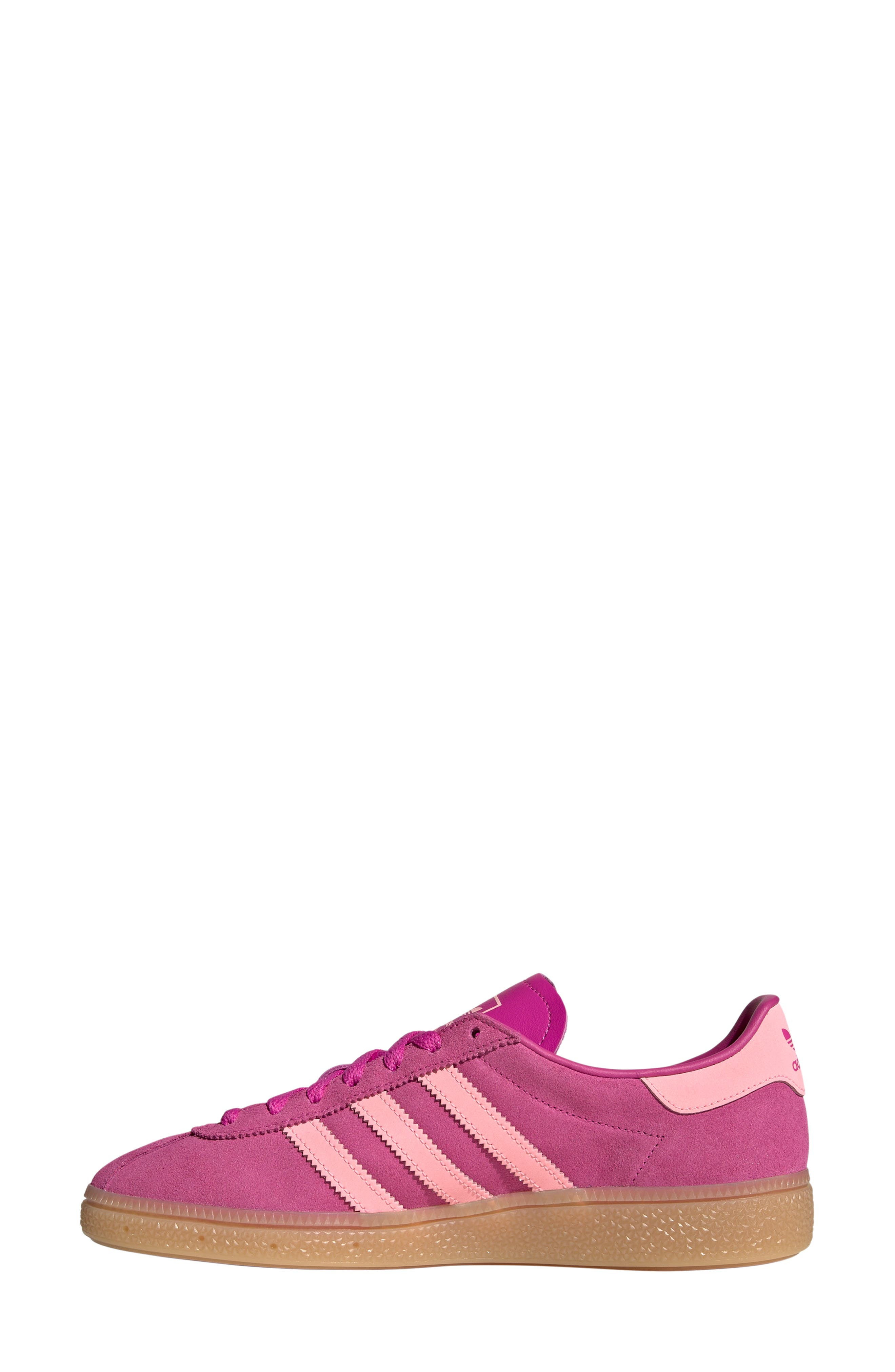 adidas München Sneaker in Semi Lucid Fuchsia/Pink/Gum at Nordstrom - 6