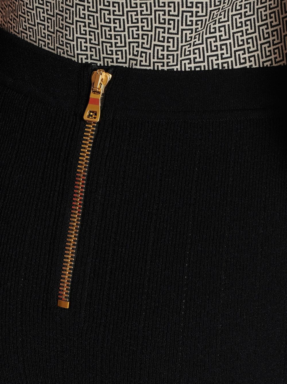 button-detail knitted miniskirt - 7