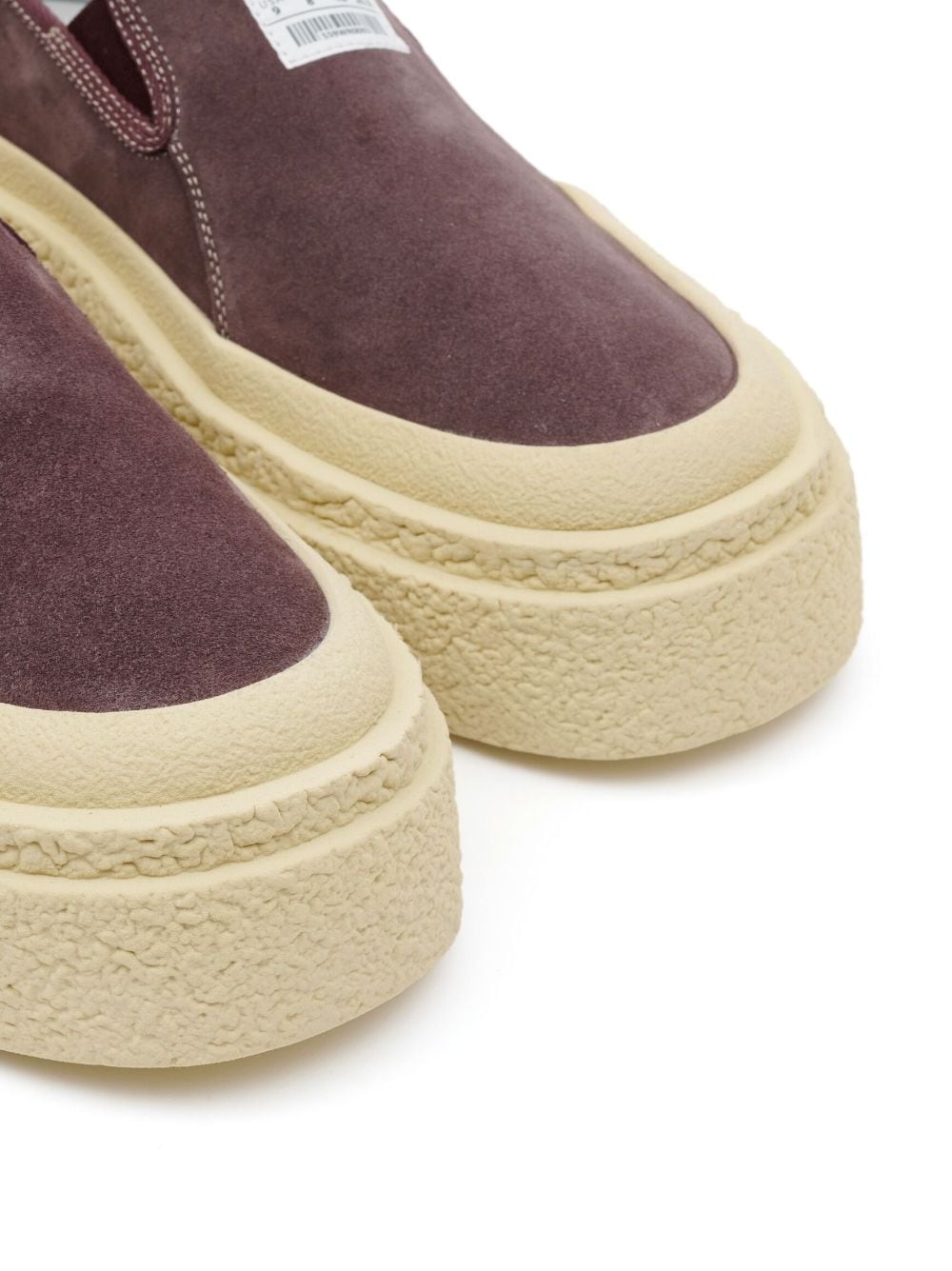 logo-patch suede loafers - 10