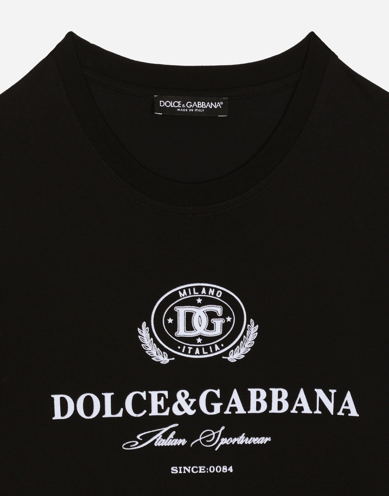Cotton T-shirt with Dolce&Gabbana logo print 3