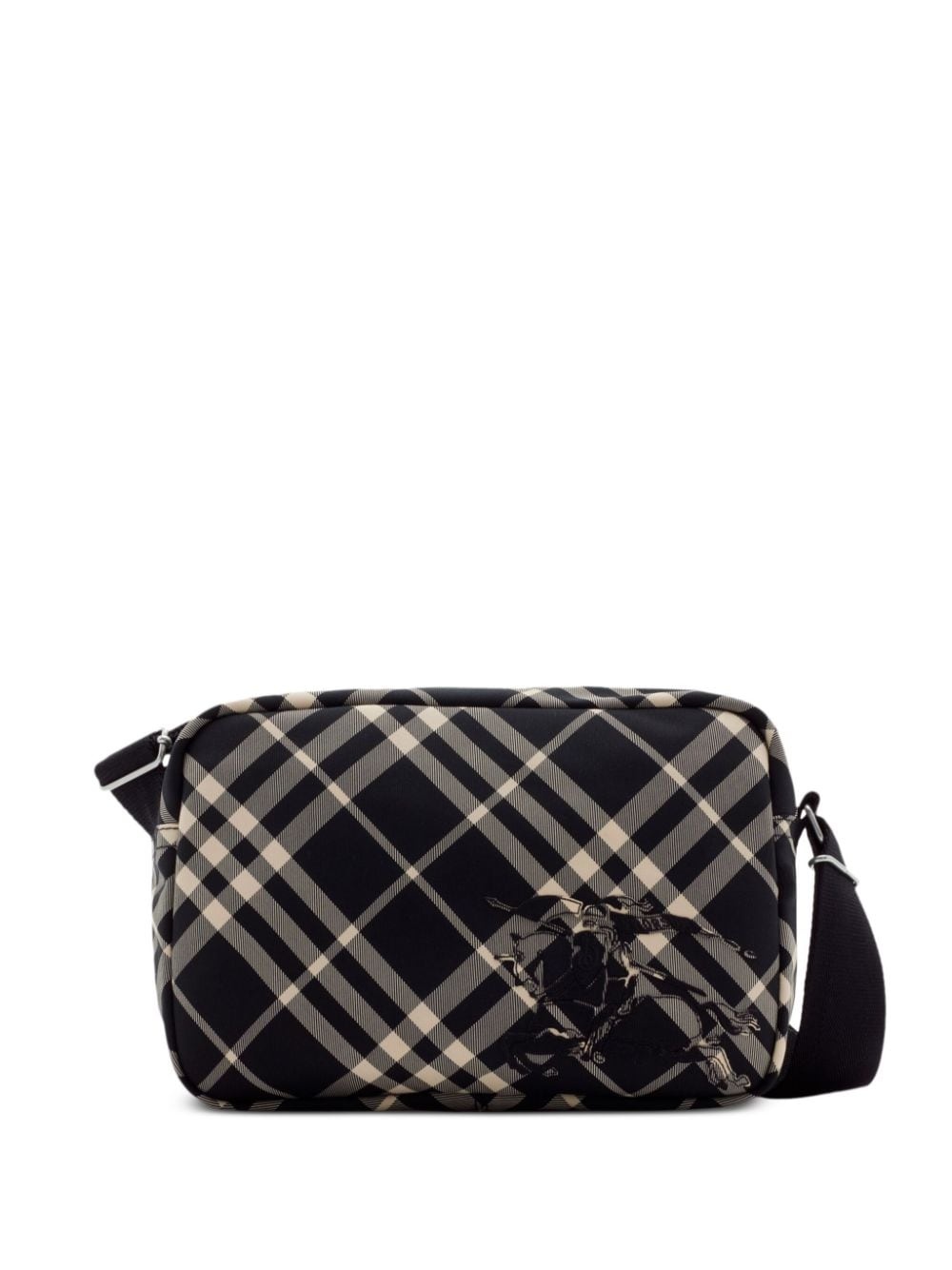 EKD-appliquÃ© checked crossbody bag - 1