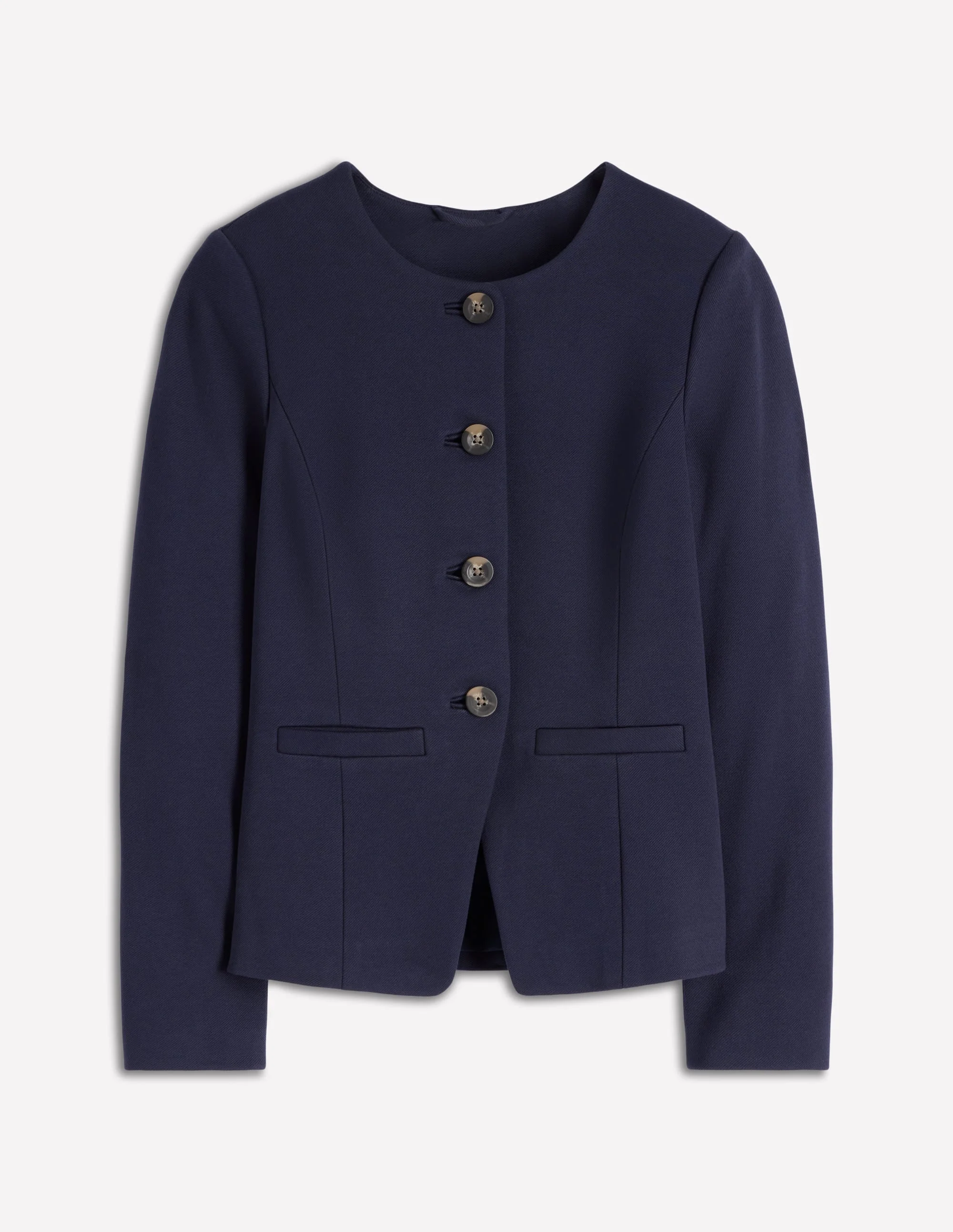 Hampstead Ponte Twill Blazer-Navy - 1