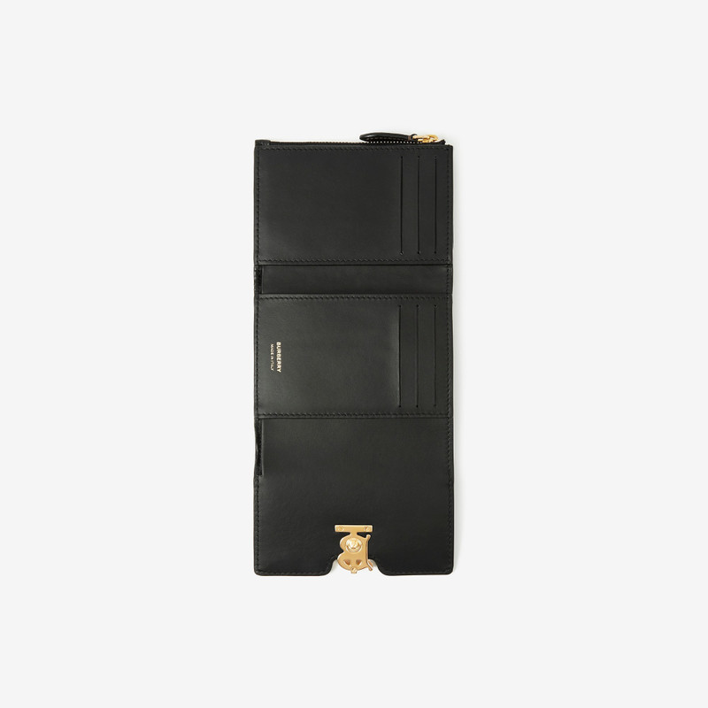 Burberry Grainy Leather TB Compact Wallet outlook