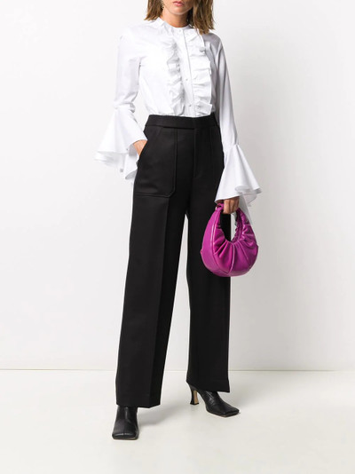 KHAITE Theresa wide-leg tailored trousers outlook