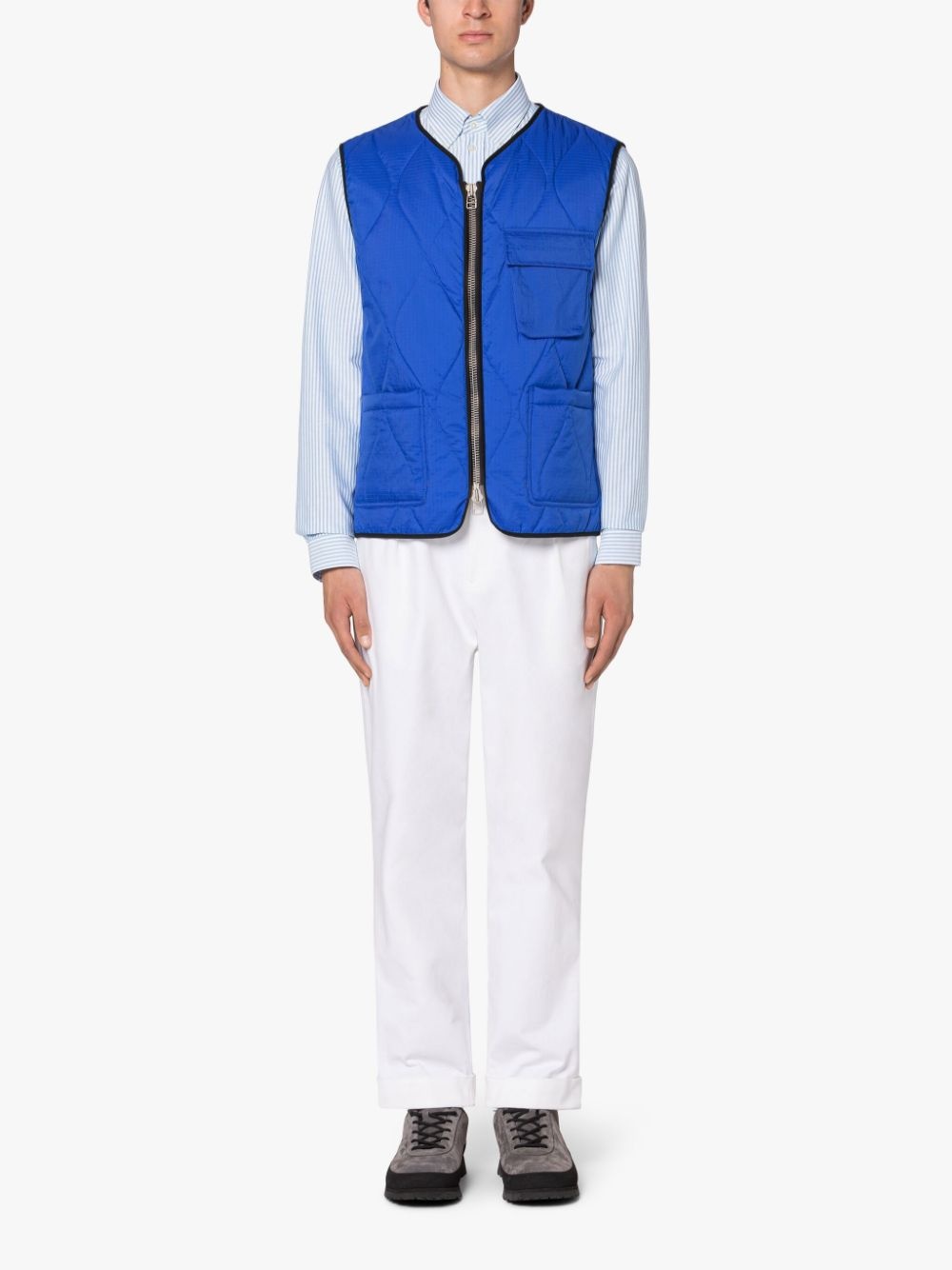 GENERAL BLUE NYLON GILET - 2