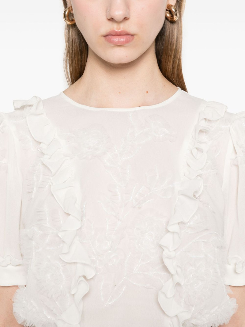 ruffled embroidered top 5
