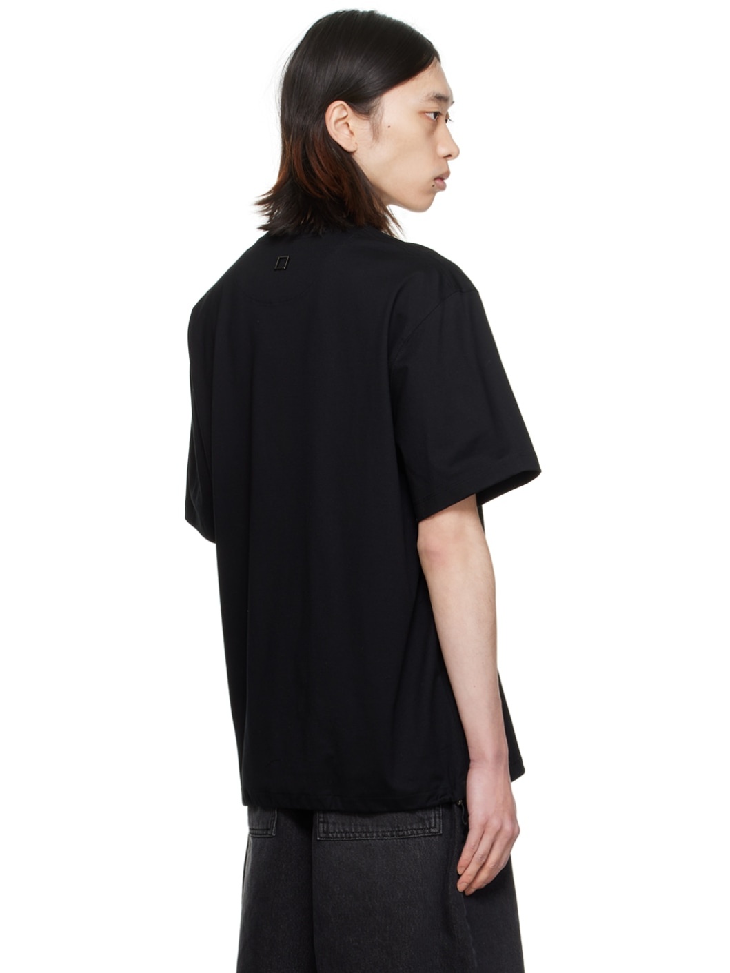 Black Drawstring T-Shirt - 3