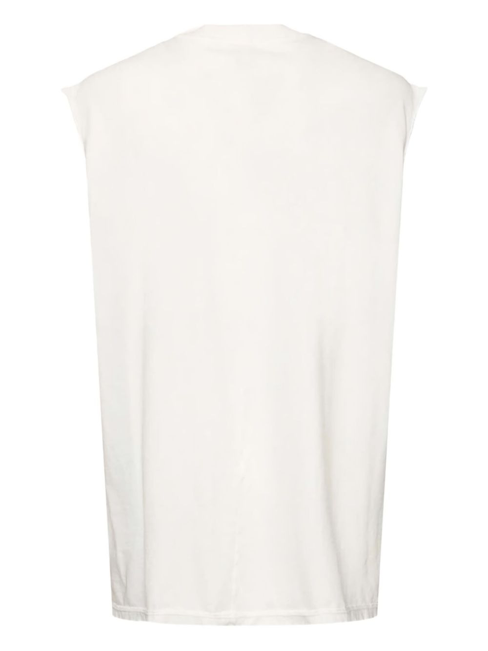 raw-edge sleeveless tank top - 3