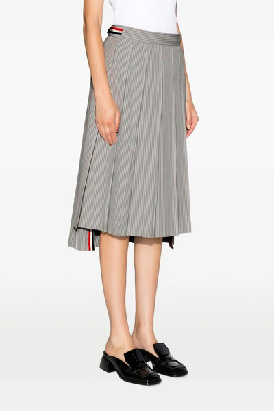 Thom Browne Pleated midi skirt outlook