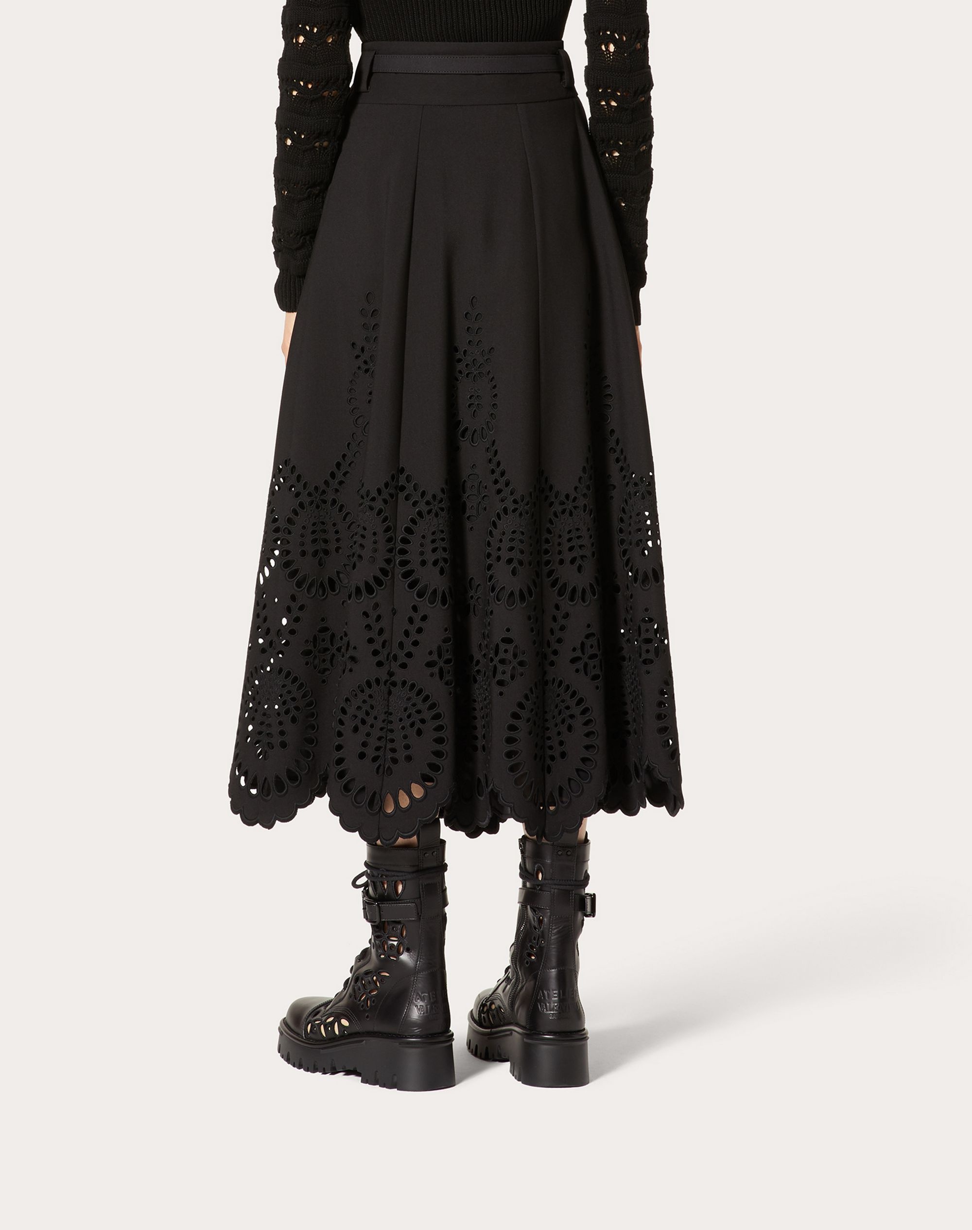 VALENTINO SAN GALLO EDITION SKIRT IN CREPE COUTURE - 4