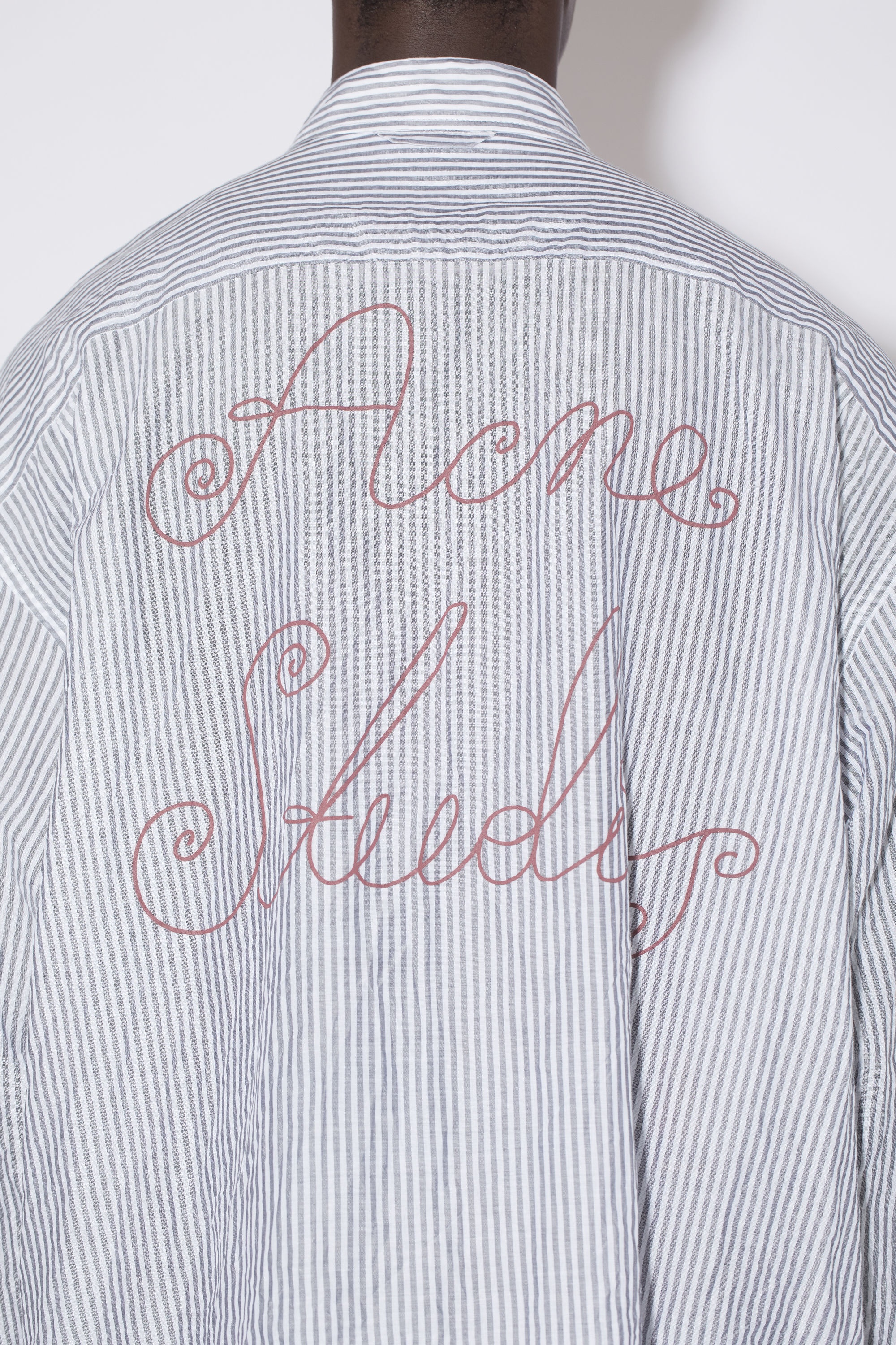 Stripe button-up shirt - Grey/white - 5