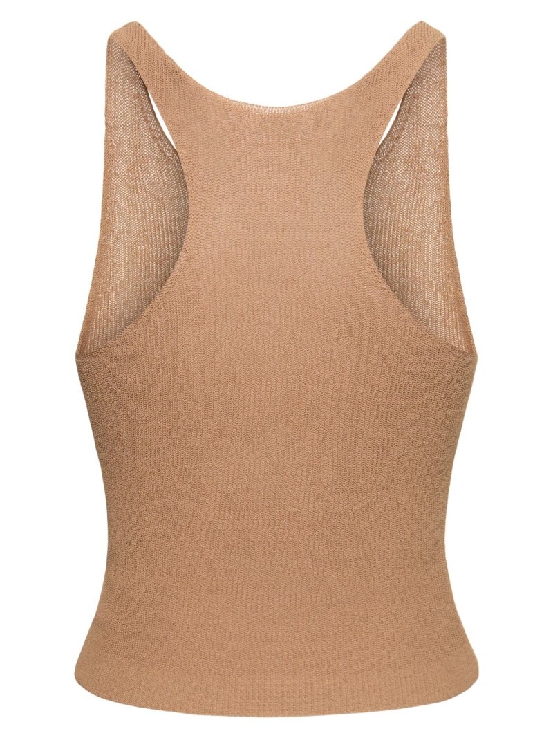 Faye knitted cotton blend tank top - 3