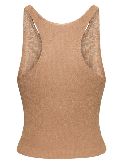 AYA MUSE Faye knitted cotton blend tank top outlook