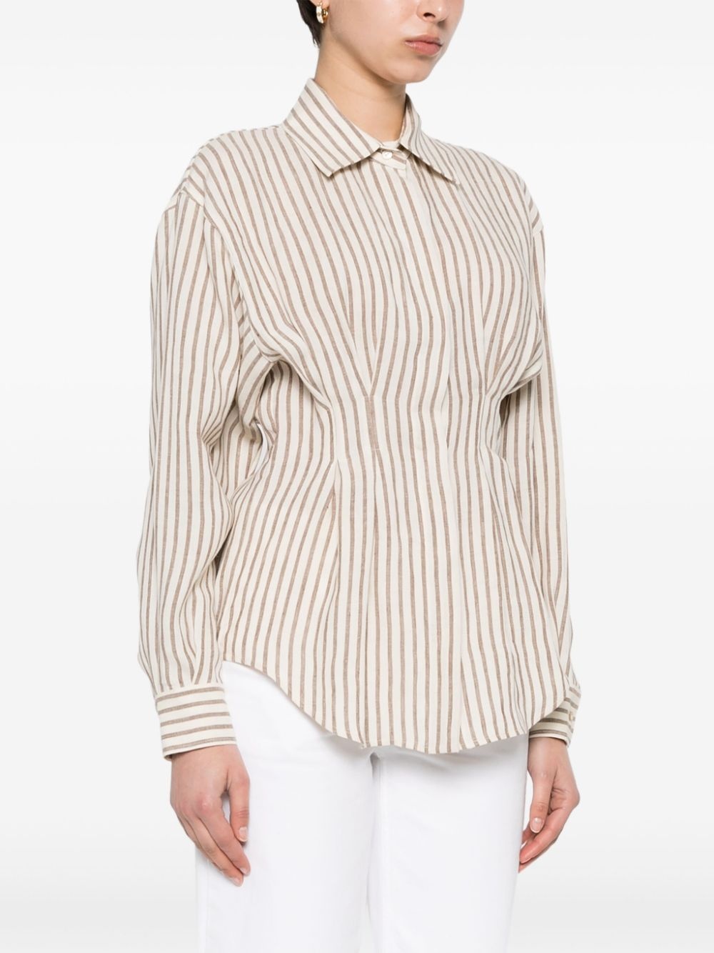 Eritrea striped linen shirt - 3