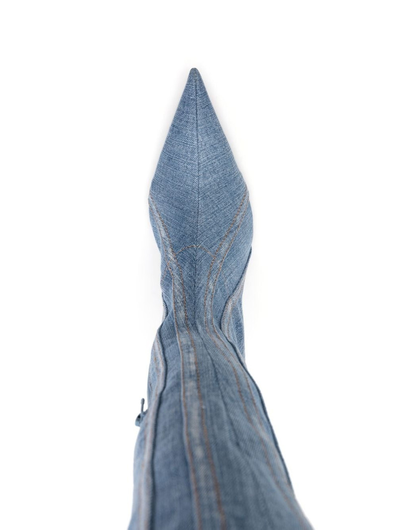 D-Venus denim 100mm knee boots 4