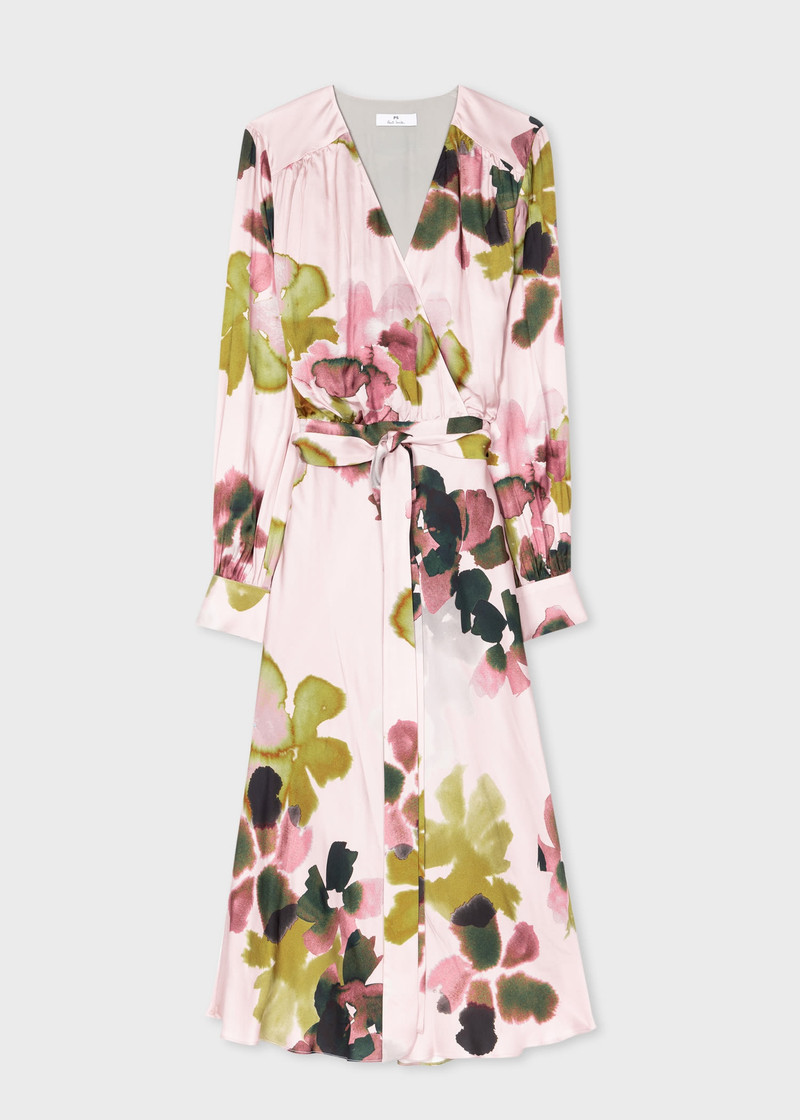 'Floral Watercolour' Print Dress. 1