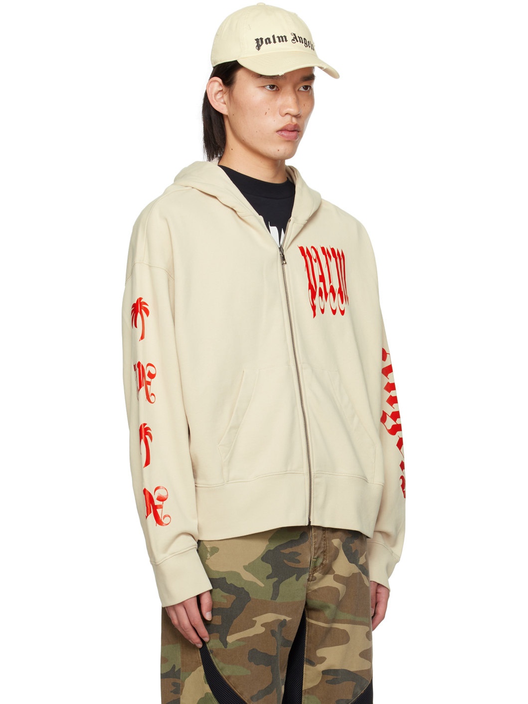 Beige Vertigo Hoodie - 2