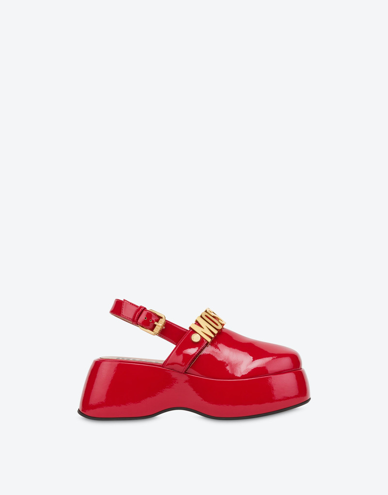 MAXI LETTERING WEDGE MULES 2