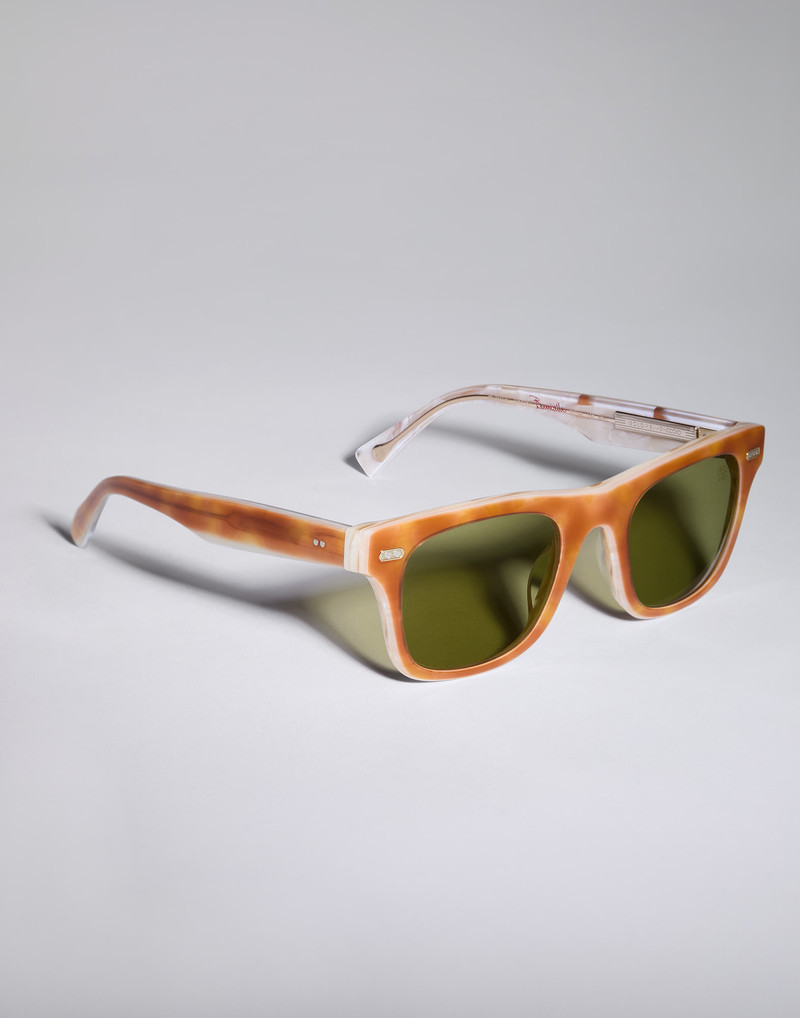 Brunello Cucinelli Mr. Brunello Signature sunglasses in bilayer acetate outlook