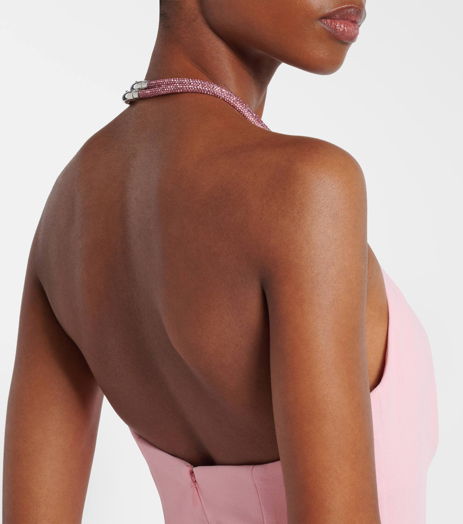 Riva embellished halterneck gown - 6