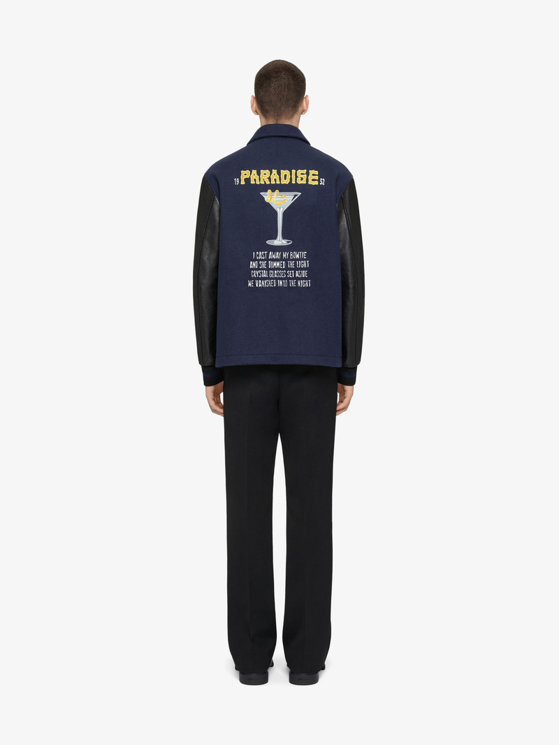 VARSITY JACKET IN WOOL AND LEATHER WITH PATCHES 3