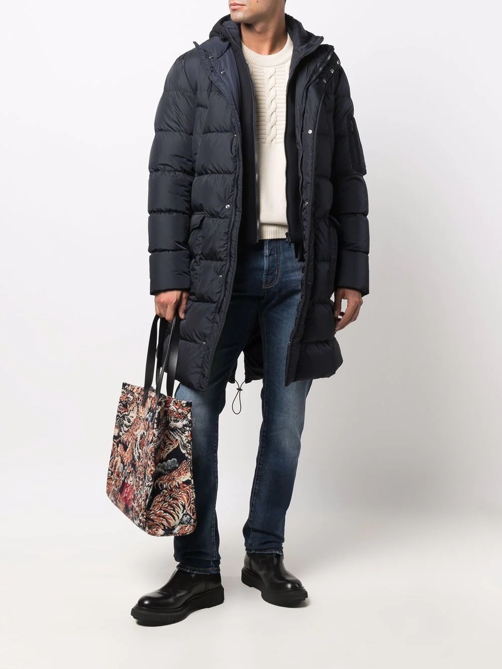 quilted down coat - 2