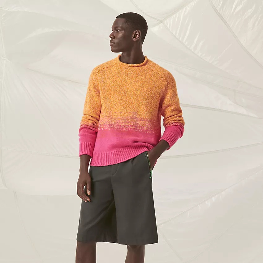 "Mouline ombre" crewneck sweater - 5