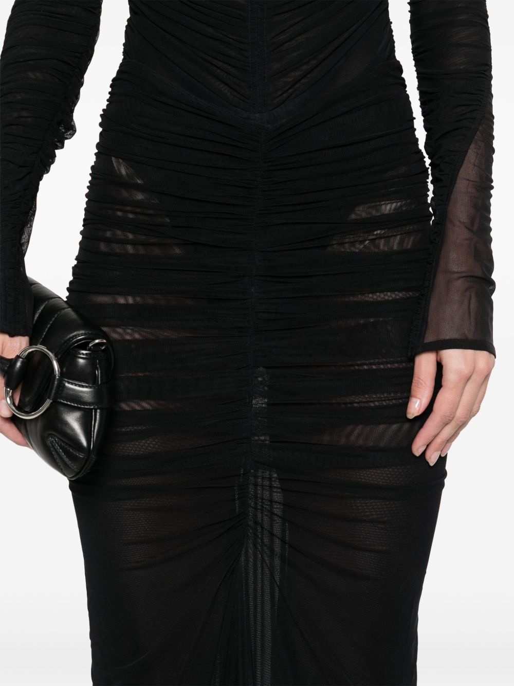 ruched midi skirt - 5