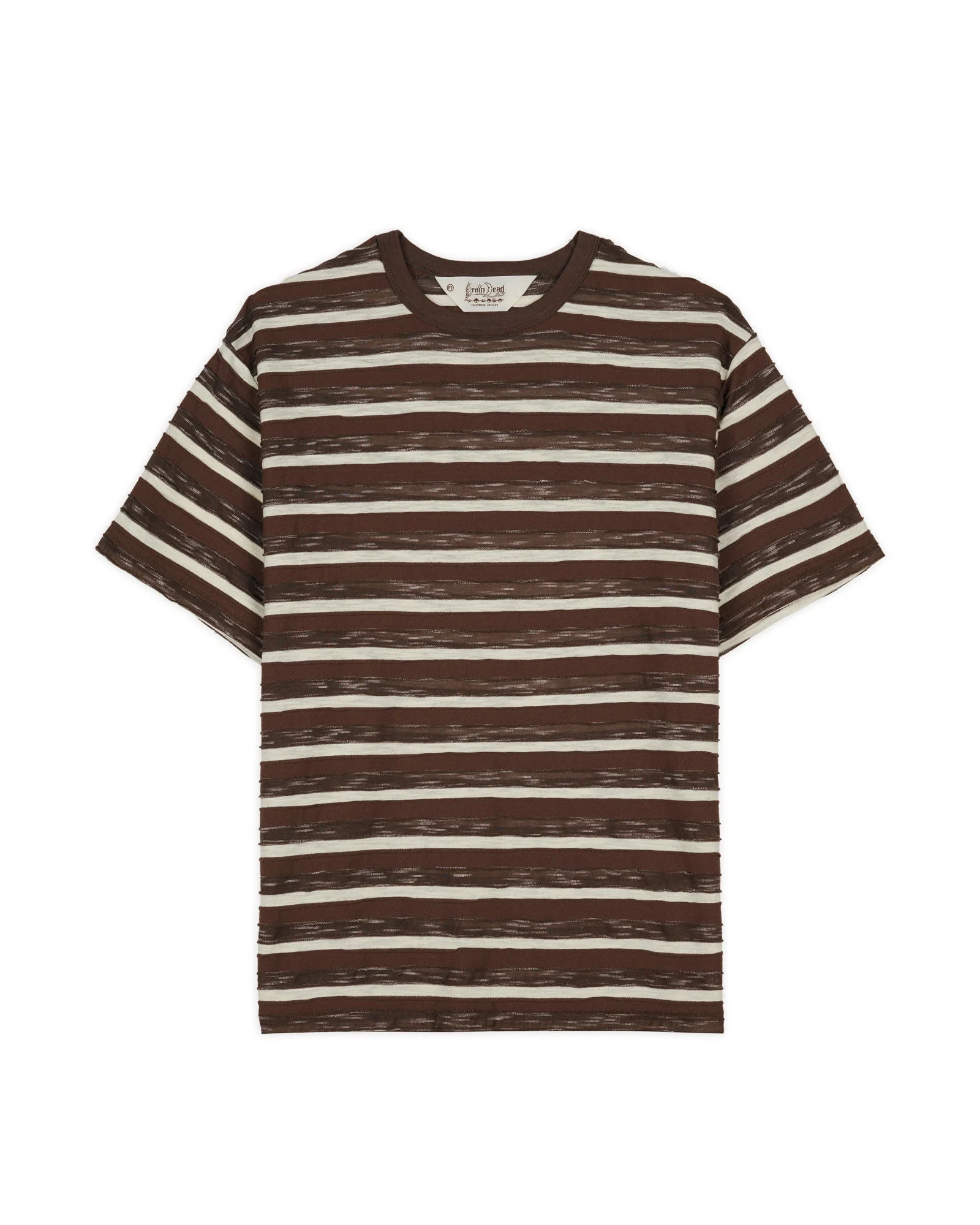 Casey Striped T-shirt - Coffee - 1