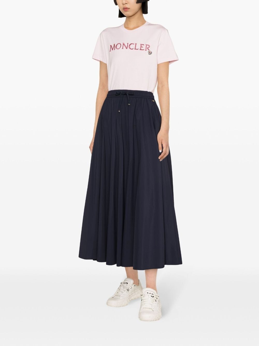 elasticated waistband flared skirt - 3