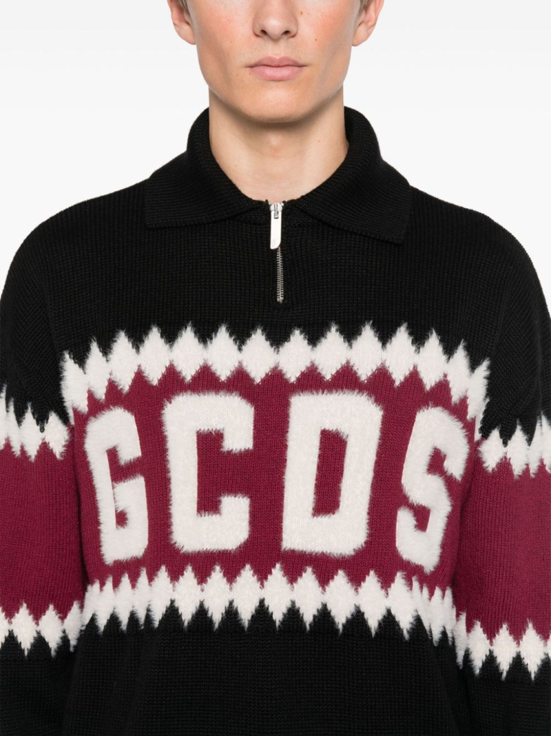 logo-intarsia sweater 5