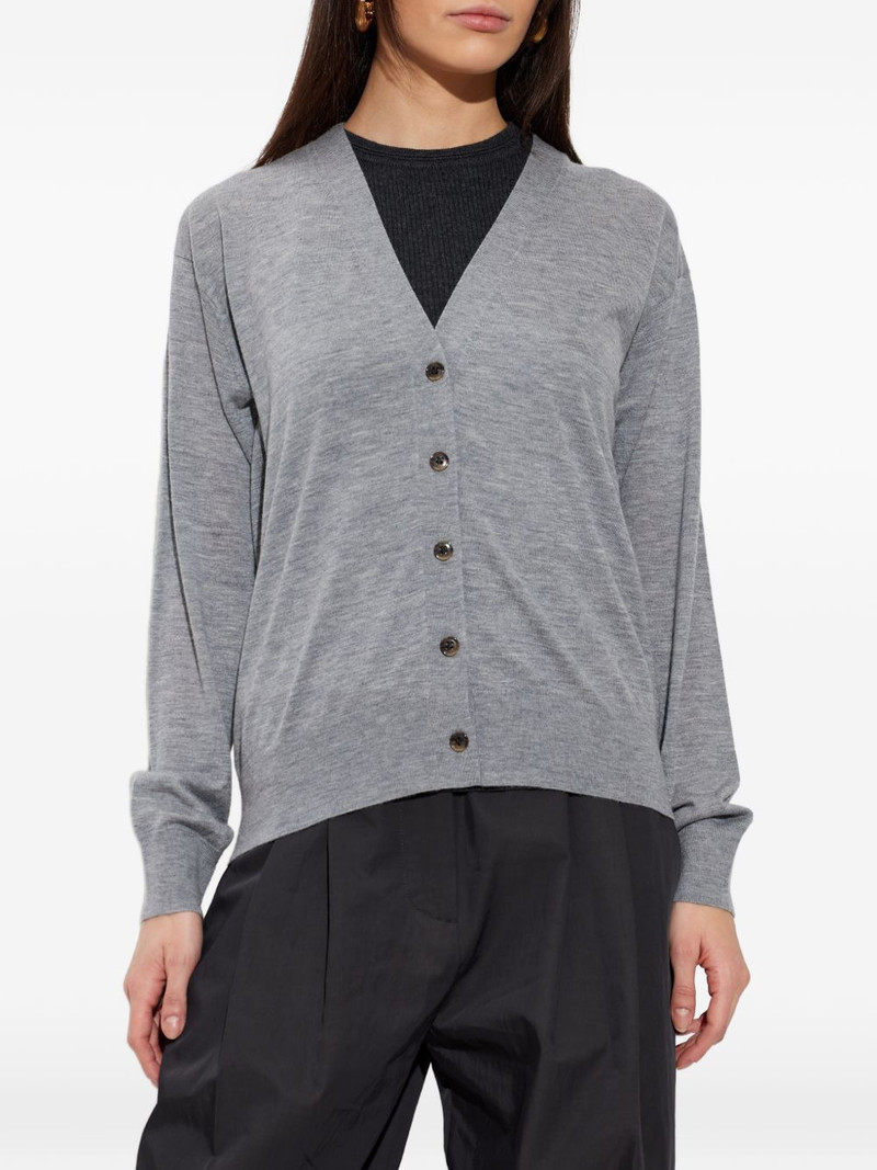 buttoned V-neck cardigan 3
