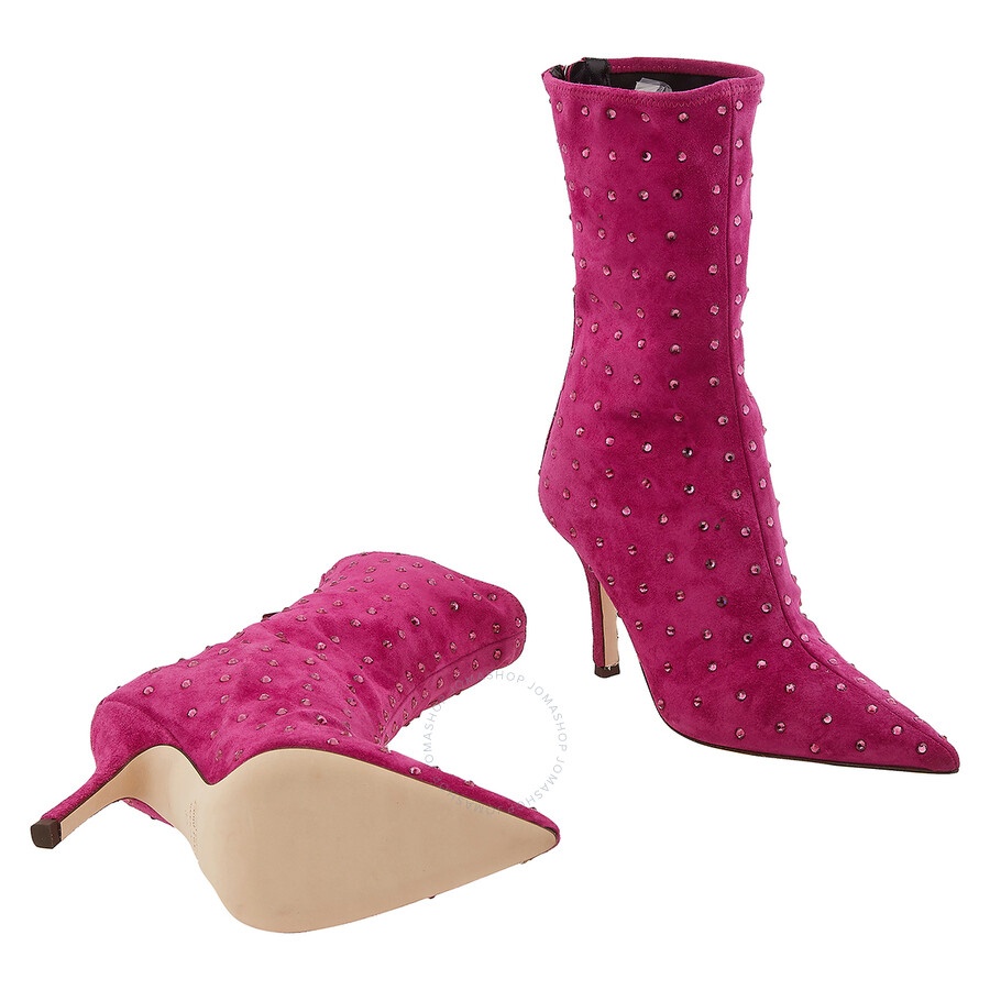 Paris Texas Ladies Pink Ruby Holly Mama Ankle Boots - 2