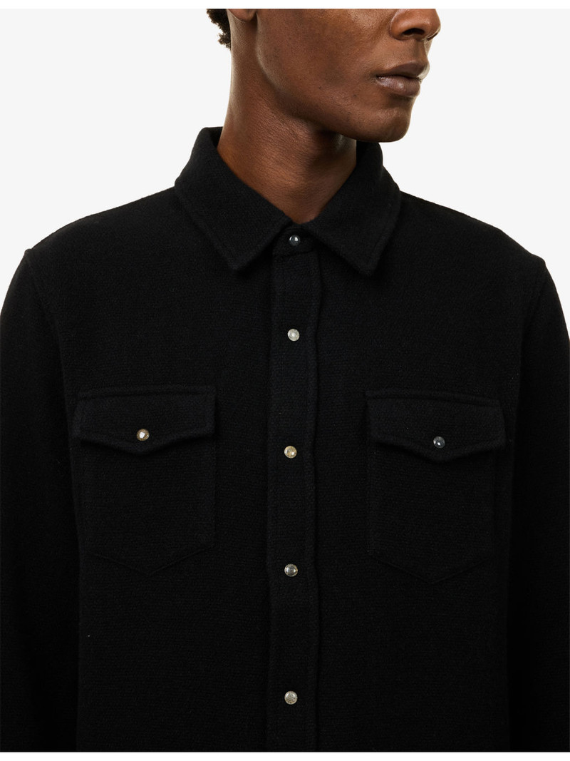 Gemstone-Embellished Cashmere Shirt 5