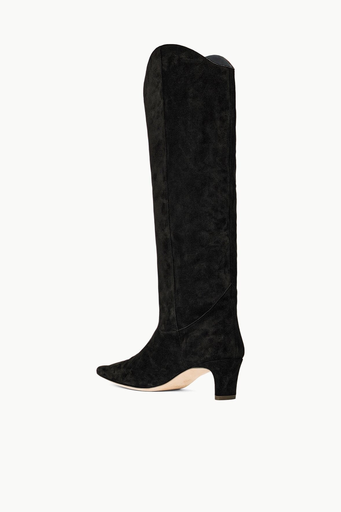 STAUD WESTERN WALLY BOOT BLACK SUEDE - 5