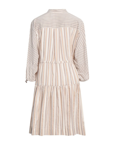 Brunello Cucinelli Beige Women's Midi Dress outlook