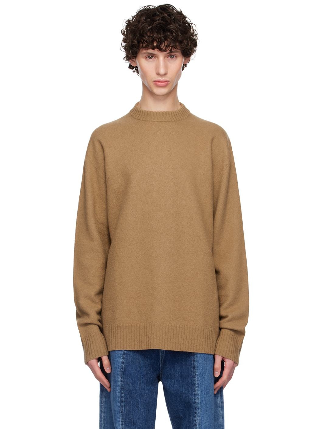 Tan Crewneck Sweater - 1