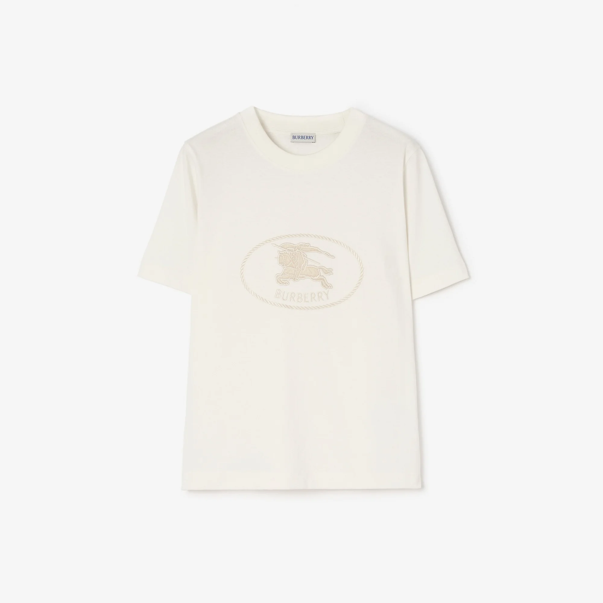 Knight Stamp Cotton T-shirt - 1